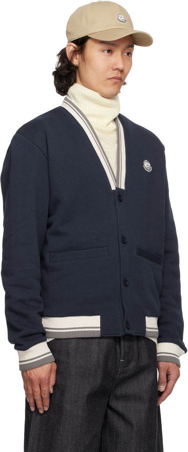 Пуловер Moncler Moncler Genius Mercedes-Benz by NIGO Sweatshirt Cardigan Тъмно синьо | K14018G0000589AWV, 1