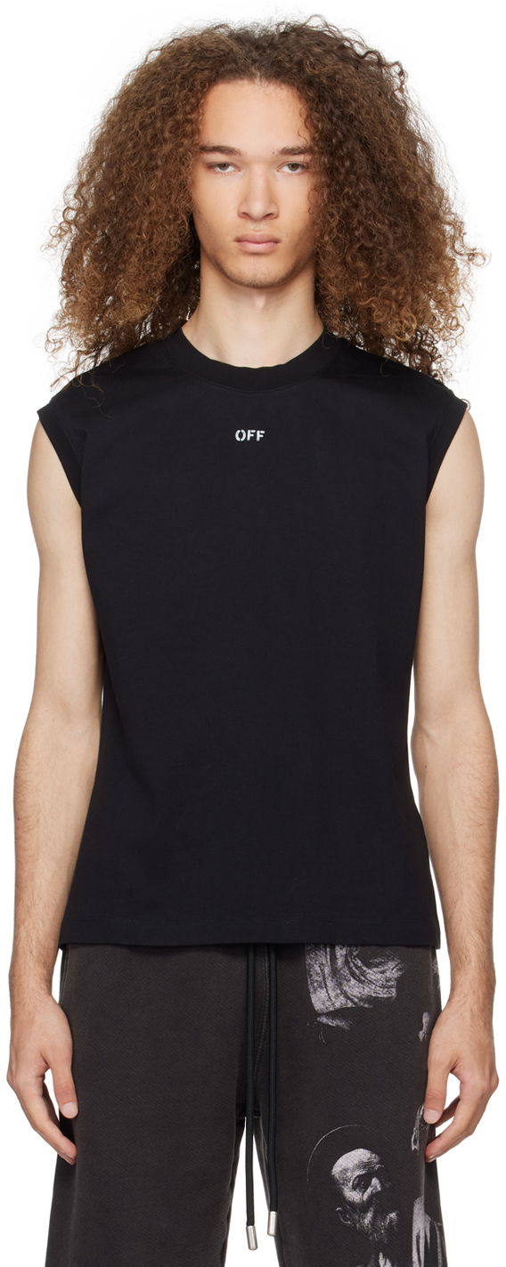 Потник Off-White Black 'Off' Stamp Tank Top Черно | OMAC027C99JER0011001