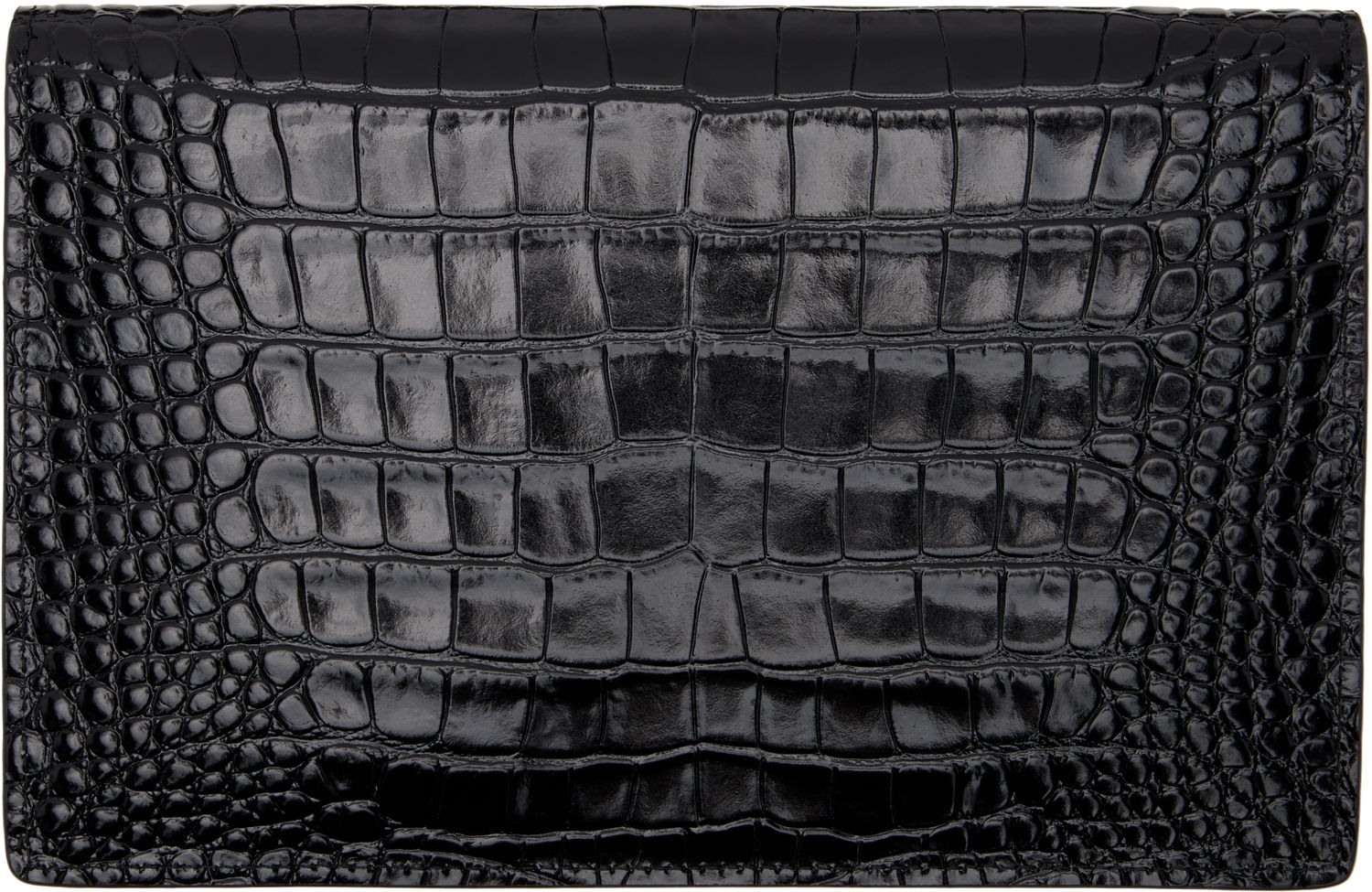 Дамска чанта Vivienne Westwood Crocodile Envelope Clutch Черно | 5B010003W-L0039-, 1