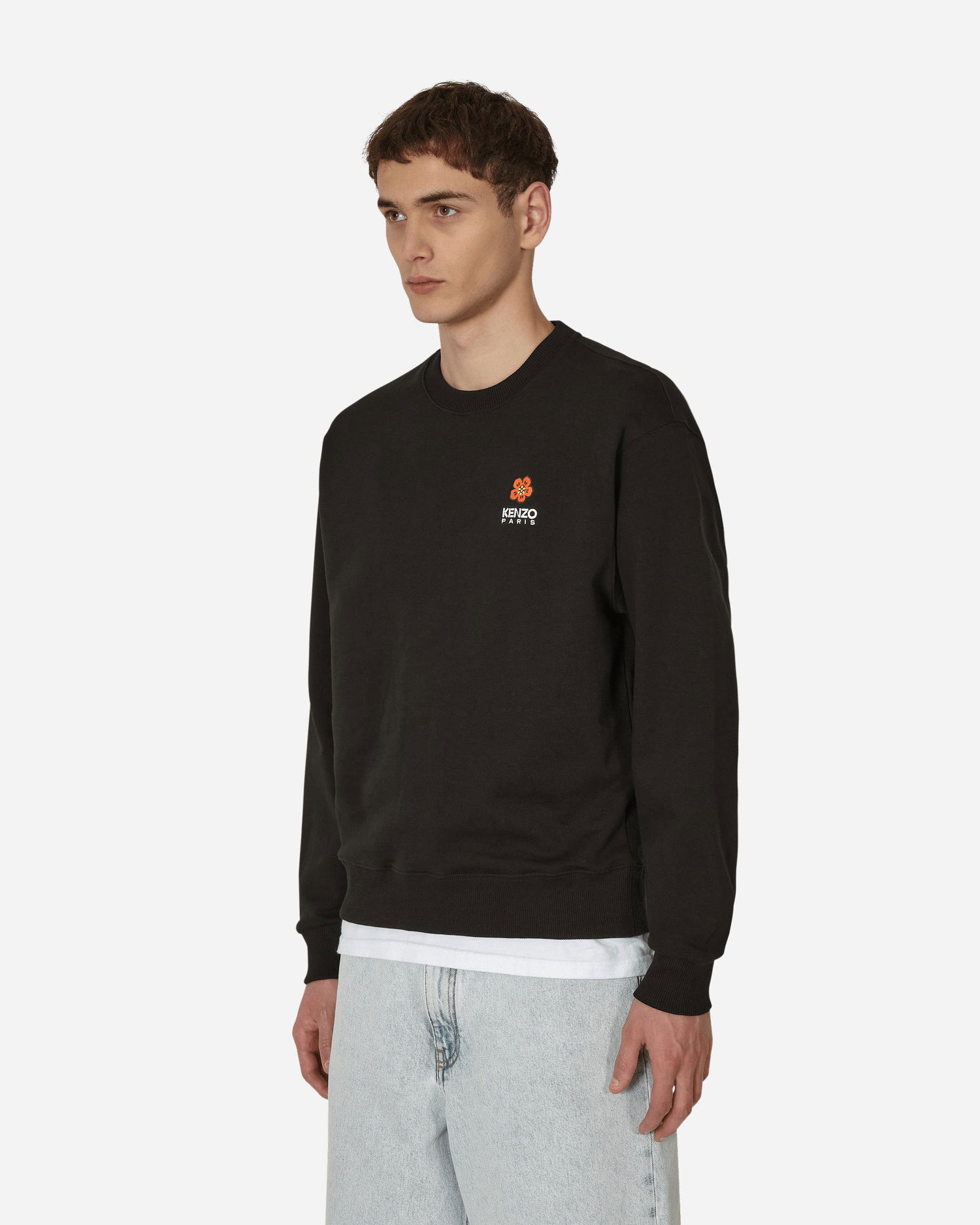 Суитчър KENZO 'Boke Flower' Crest Classic Crewneck Sweatshirt Черно | FD55SW4404MF 99, 1