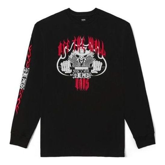 Тениска Vans Long Sleeve Graphic T-Shirt Черно | VN00005WBLK