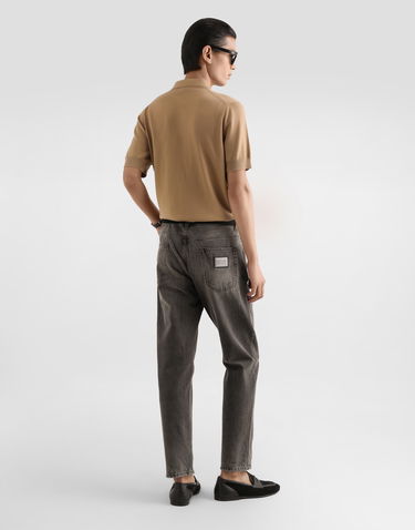 Поло тениска Dolce & Gabbana Dolce & Gabbana Virgin Wool Polo Shirt Бежово | GXZ02ZJDVG8M2366, 2