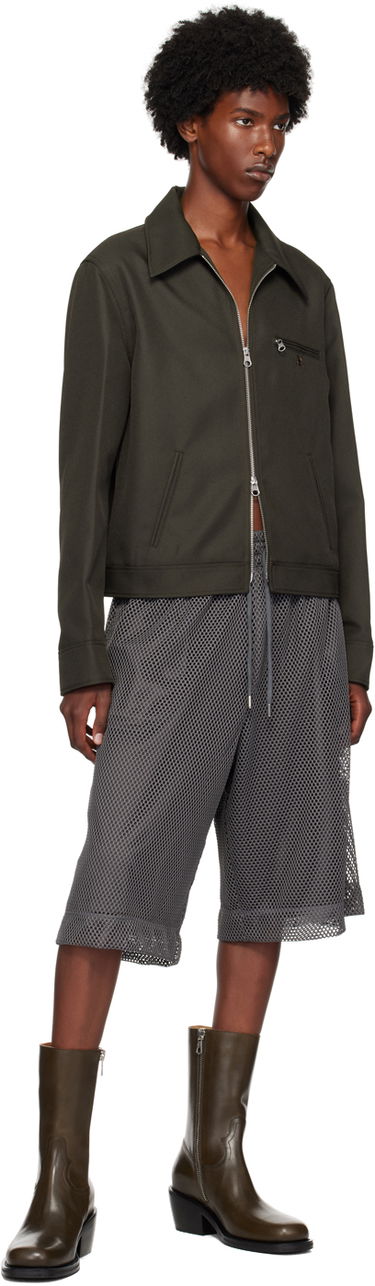 Яке бомбър Courrèges Signature Retro Zip-Up Jacket Зелено | 324CBL204PL0056, 3