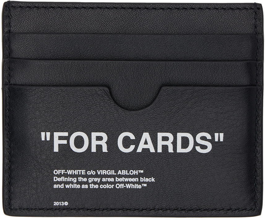 Портфейл Off-White Black 'For Cards' Leather Card Holder Черно | OMND031C99LEA0011001, 1