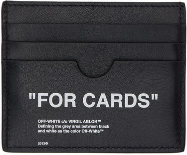 Портфейл Off-White Black 'For Cards' Leather Card Holder Черно | OMND031C99LEA0011001, 1