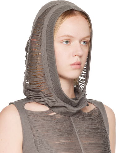 Пуловер Rick Owens Rick Owens Hollywood Jera Knitted Hood Сиво | RO01E7481 KGRIDM, 1