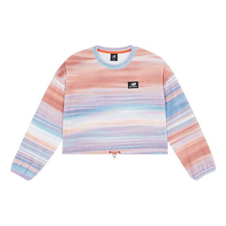 Пуловер New Balance New Balance AT Printed Fleece Crew Многоцветен | WT21523-WM