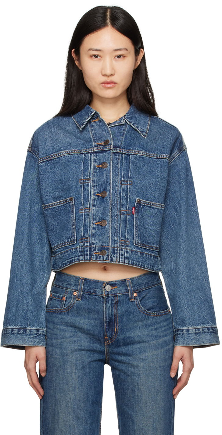 Яке Levi's Tailored '90s Trucker Denim Jacket Тъмно синьо | A7438-0000, 0