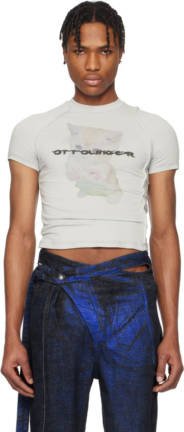 Тениска Ottolinger Ottolinger Deconstructed Kitten T-Shirt Сиво | 115-102015-01, 0