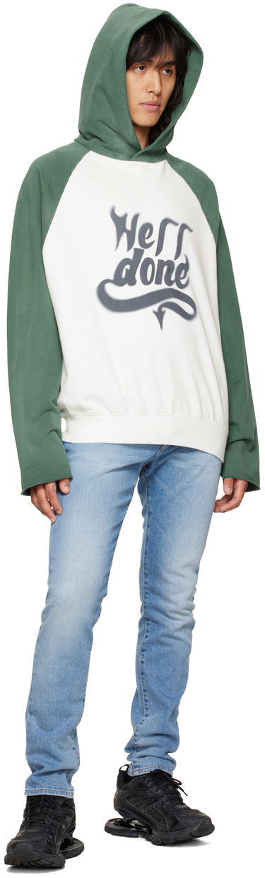 Суитчър We11done We11done Graphic Print Hoodie Бяло | WD-TH3-22-802-U-GR, 3