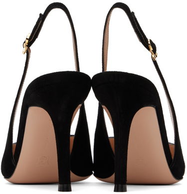 Кецове и обувки Gianvito Rossi Suede Slingback Pumps Черно | G95433-85RIC-CAM, 1
