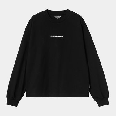 Тениска Carhartt WIP Long Sleeve Mindwork T-Shirt Черно | I036032_8, 0