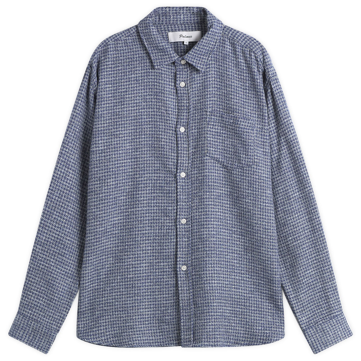 Риза Palmes Cotton Mouline Shirt Синьо | P30-0037-677, 1