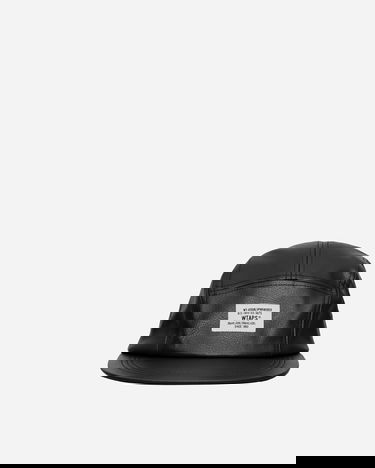 Шапка с козирка WTAPS T-5 04 Leather 5-Panel Cap Черно | 242HCDT-HT15 001, 1