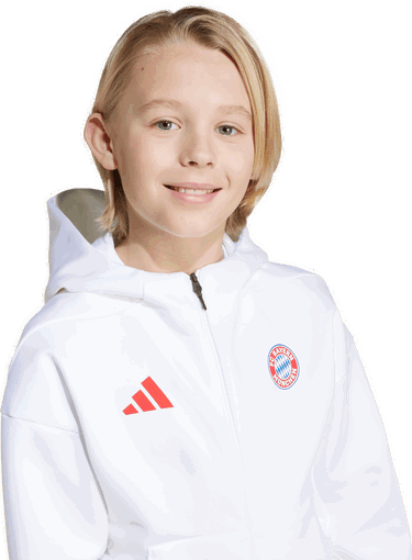 Суитчър adidas Originals FC Bayern Munich Z.N.E. Anthem Full-Zip Hoodie Бяло | jm9437, 2