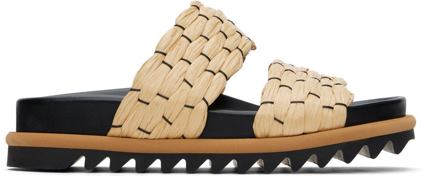 Бельо и чорапи Dries Van Noten Dries Van Noten Braided Slide Sandals Бежово | WS241-1110-801