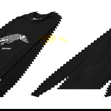 Пуловер Palm Angels Croco Crewneck Черно | PMBA026R21FLE0021055, 1