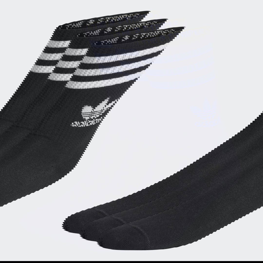 Чорапи adidas Originals Mid Cut Crew Socks – 3 pack Черно | IL5022, 0