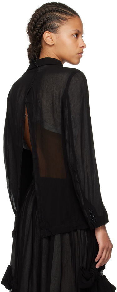 Яке Comme des Garçons Comme des Garçons Peter Pan Collar Jacket Черно | RM-J016-051, 2