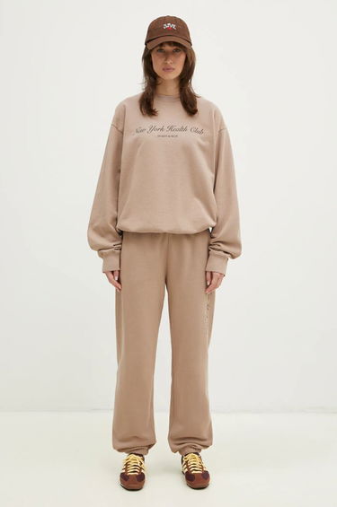 Спортни панталони Sporty & Rich Sporty & Rich NY Health Club Printed Sweatpants Кафяво | PA036512043BE05, 4