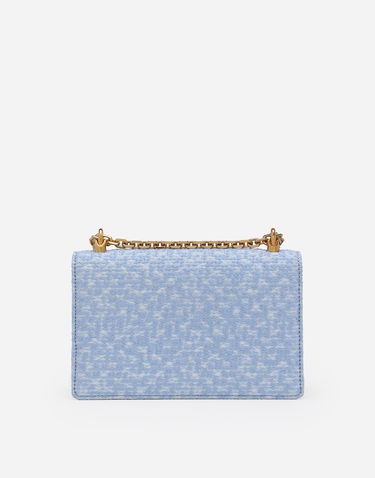 Чанта през рамо Dolce & Gabbana Medium Shoulder Bag with Metal Logo Синьо | BB6498AV88480789, 3