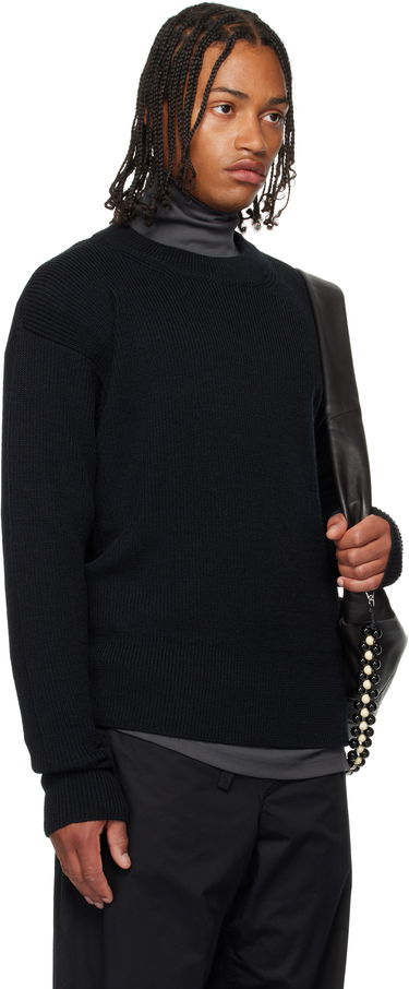 Пуловер LEMAIRE LEMAIRE Boxy Round Neck Sweater Черно | TO1419 LK1042, 1