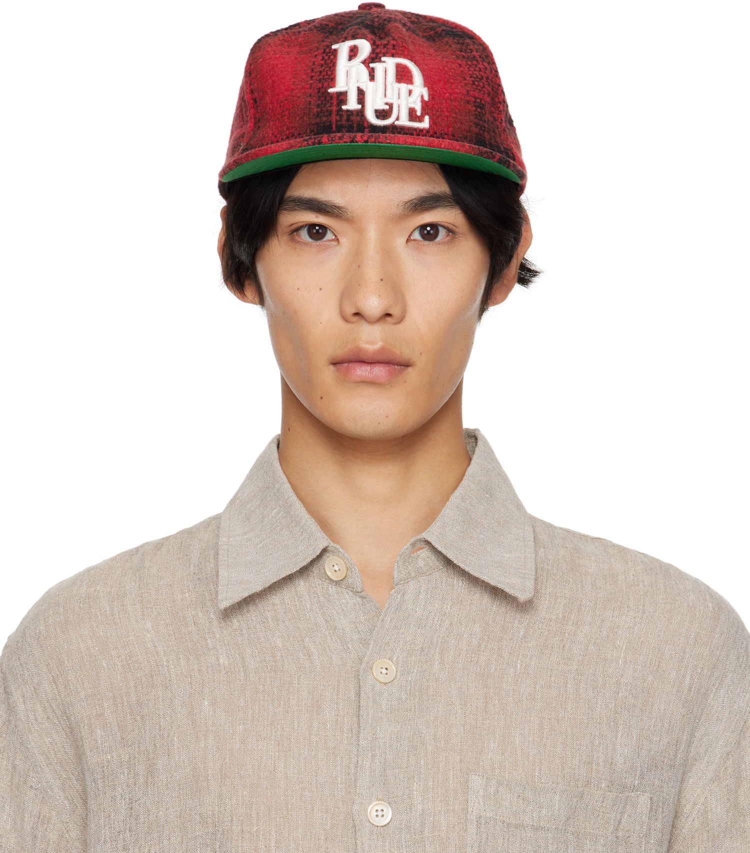 Шапка с козирка Rhude Rhude Scramble Logo Cap Червено | RHPF25HA01744, 0