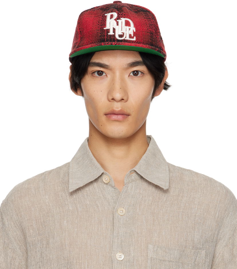Шапка с козирка Rhude Rhude Scramble Logo Cap Червено | RHPF25HA01744