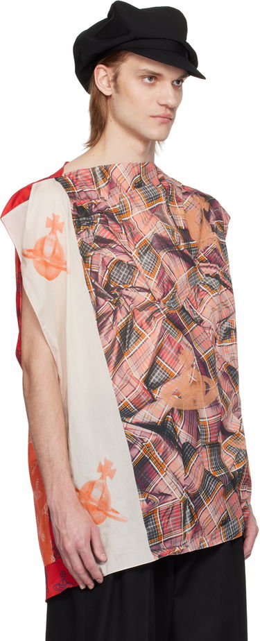 Тениска Vivienne Westwood Vivienne Westwood Tartan Orb Beach Top Червено | 8101000J-W015F-, 1