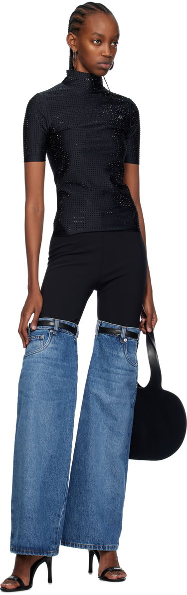 Пуловер Coperni Coperni Crystal Embellished Mock Neck Top Черно | COPJS20BIS855, 3