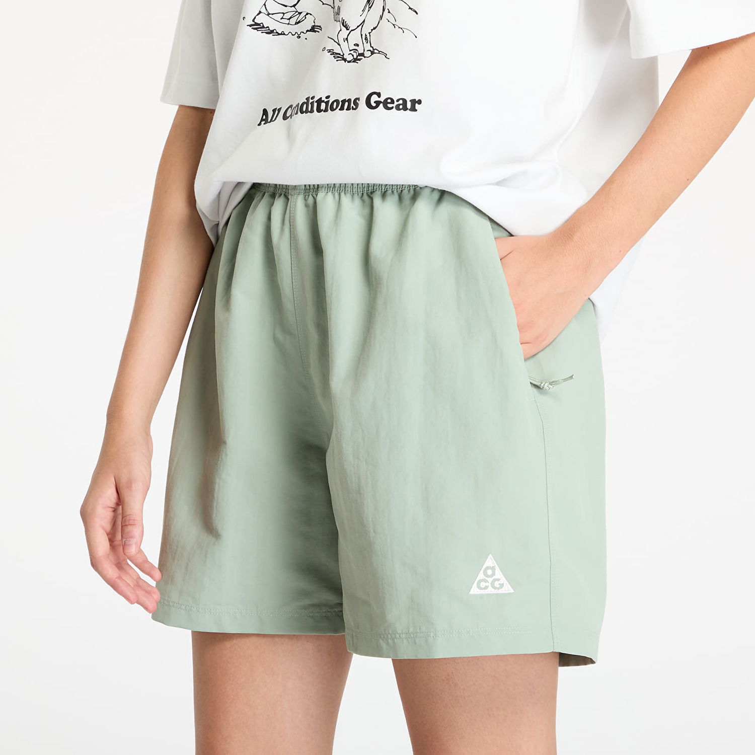 Къси панталони Nike ACG 5" Shorts Jade Horizon/ Summit White Зелено | DV9535-370, 1