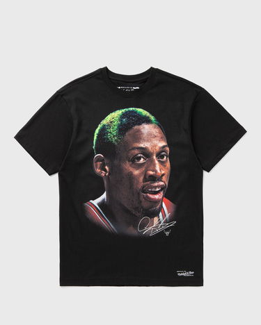 Тениска Mitchell & Ness NBA Dennis Rodman Chicago Bulls Big Face Graphic T-Shirt Черно | SS13861-CBUBLCK, 1