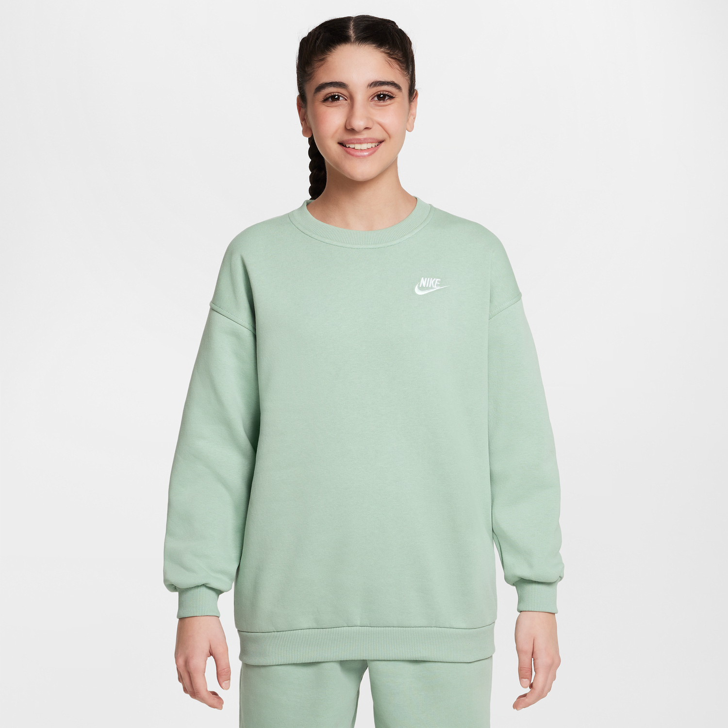 Суитчър Nike Nike Sportswear Club Fleece Crewneck Sweatshirt Зелено | FD2923-037, 0