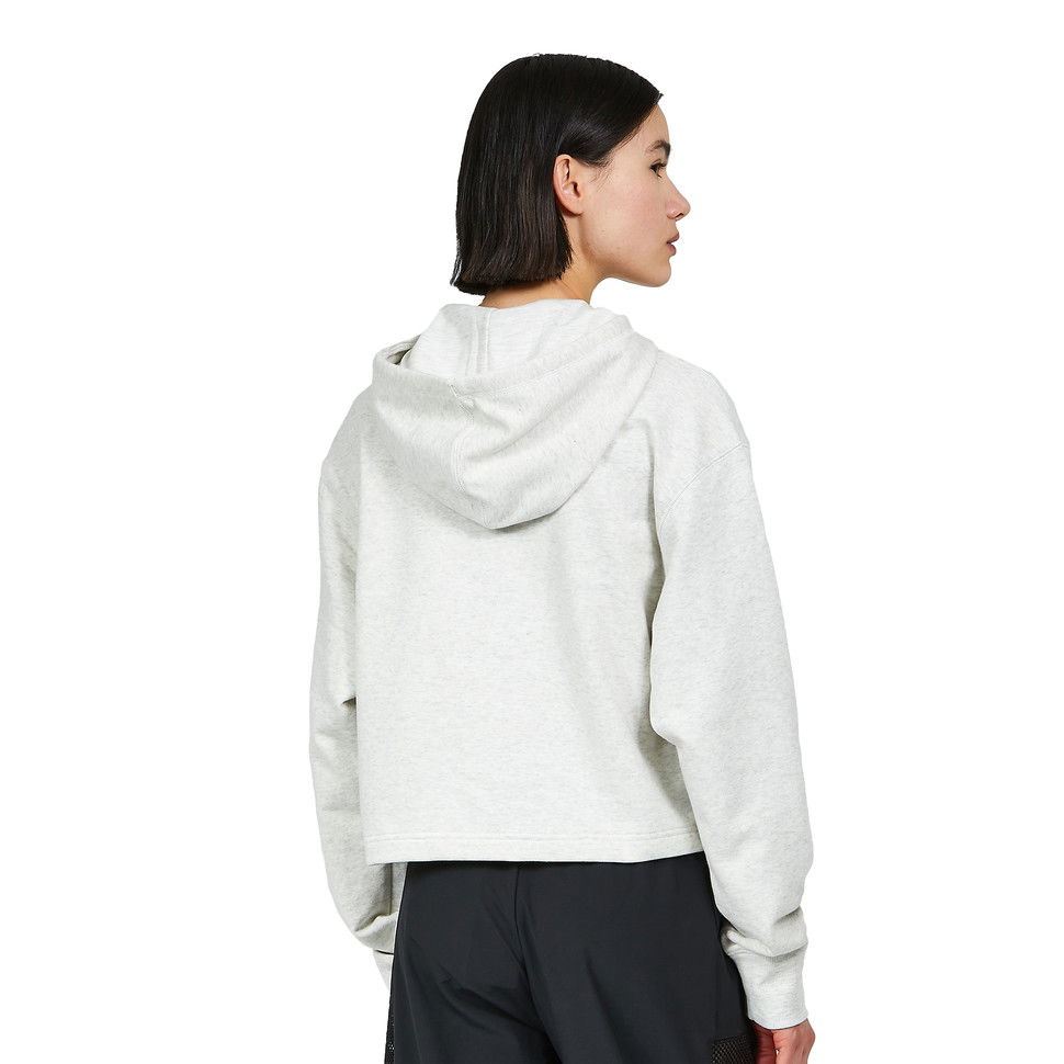 Суитчър New Balance Essentials Uni-ssentials Crop Hoodie Бяло | UT21502_SAH, 1