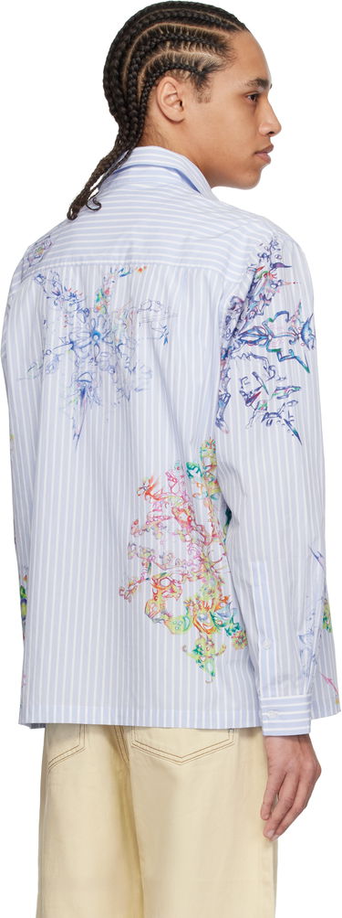 Риза Perks And Mini Perks and Mini Fractal Stripe Shirt Синьо | 3834, 2