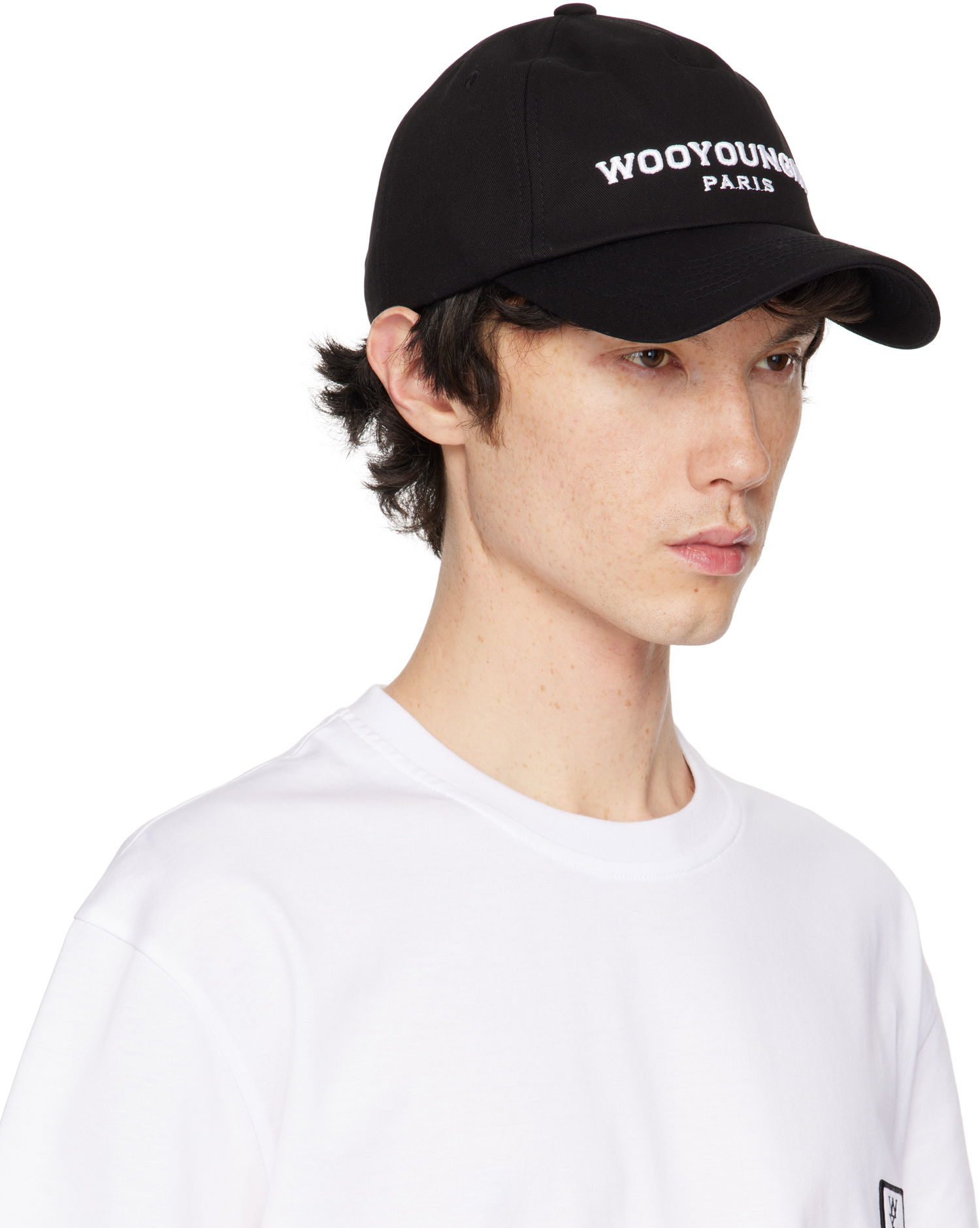 Шапка с козирка WOOYOUNGMI WOOYOUNGMI Embroidered Baseball Cap Черно | W251AC52, 1
