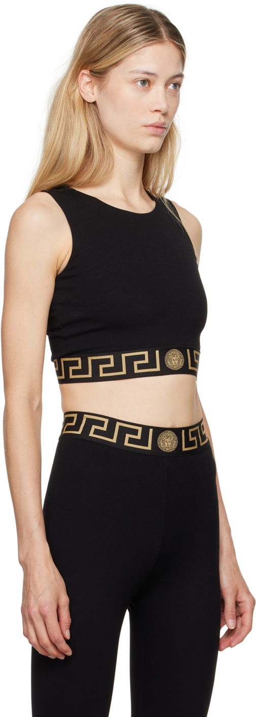 Потник Versace Versace Greca Border Sports Bra Черно | 1015878_1A11143_1B000, 1