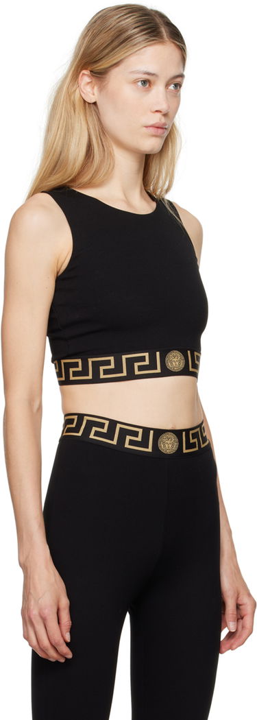 Потник Versace Versace Greca Border Sports Bra Черно | 1015878_1A11143_1B000, 1