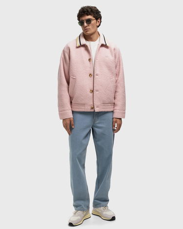 Яке бомбър OBEY Arden Blouson Jacket with Striped Ribbed Collar Розово | 121800603-PLL, 1