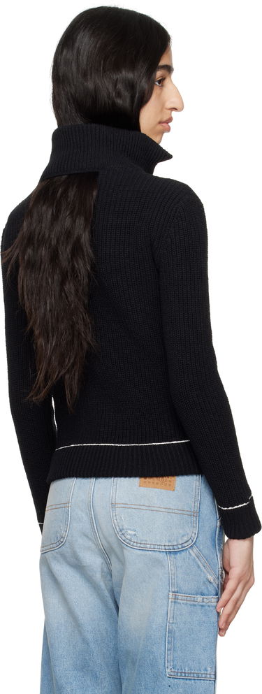 Пуловер Maison Margiela MM6 Maison Margiela Slitted Camionneur Track Jacket Черно | S62AN0142 M13124, 2