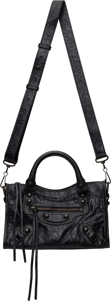 Дамска чанта Balenciaga Mini City Bag Черно | 806395 2ABEK, 3