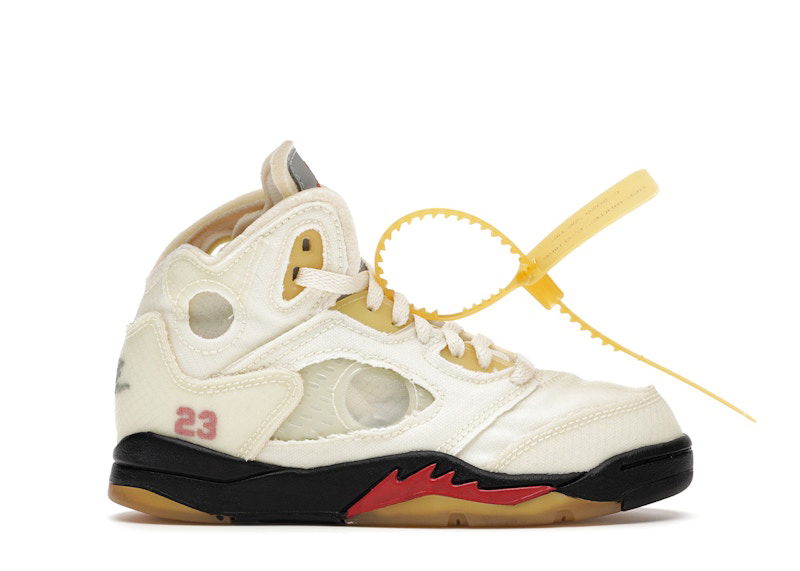 Кецове и обувки Jordan Off-White x Air Jordan 5 Retro Бяло | CV4827-100
