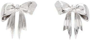 Обеци SHUSHU/TONG YVMIN Edition Stringy Bowknot Earrings Металик | 24822SLV00DLR, 0