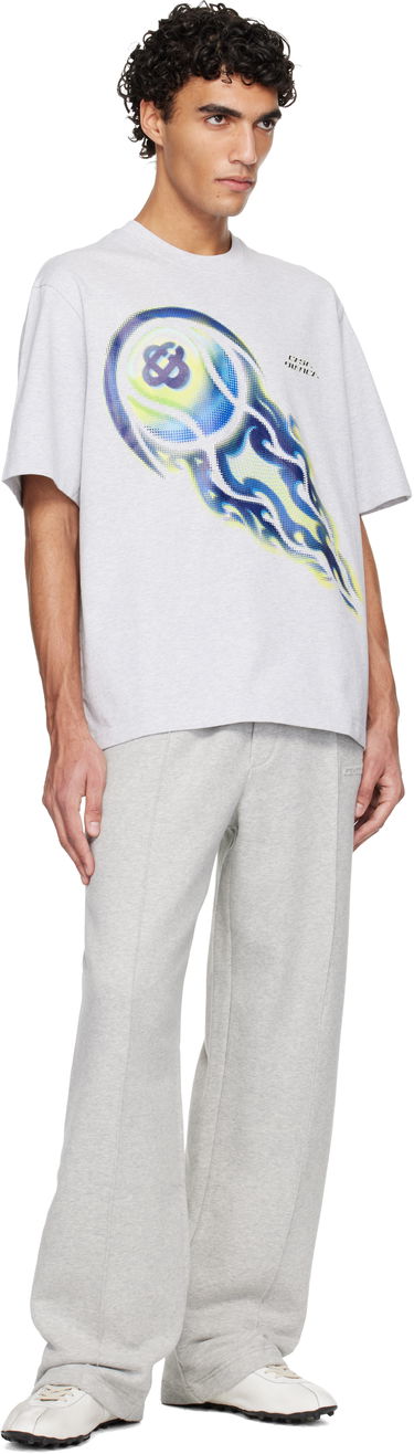 Тениска Casablanca Flaming Tennis Ball Oversized Short Sleeve T-shirt Сиво | M-SP26-JTS-044-02, 3