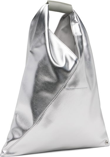 Голяма пазарска чанта Maison Margiela MM6 Maison Margiela Small Triangle Tote Металик | S54WD0043 P8496, 2
