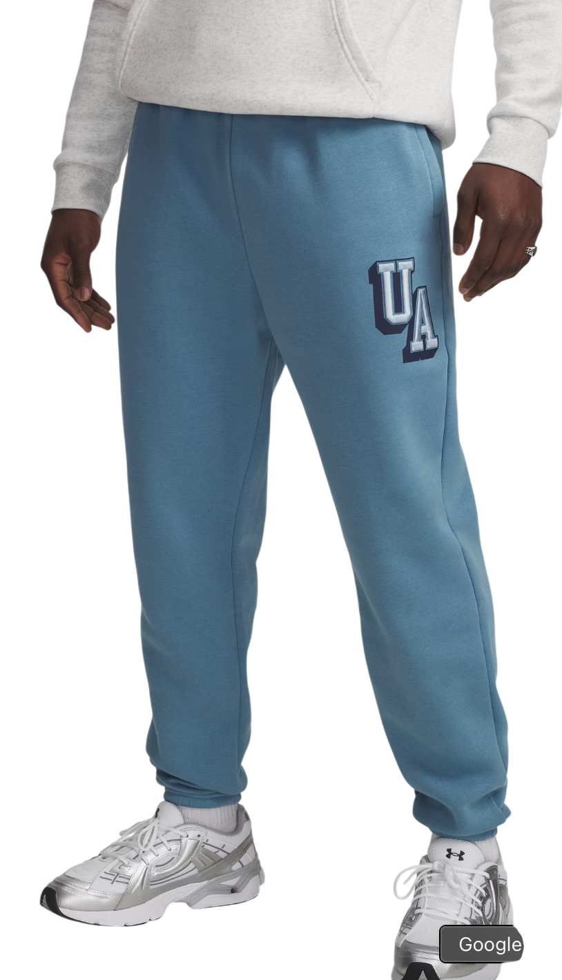 Спортни панталони Under Armour Under Armour UA Icon Fleece Graphic Joggers Синьо | 6003934-418