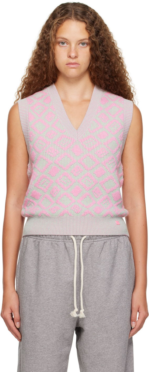 Пуловер Acne Studios Graphic Vest Розово | C60069-, 0