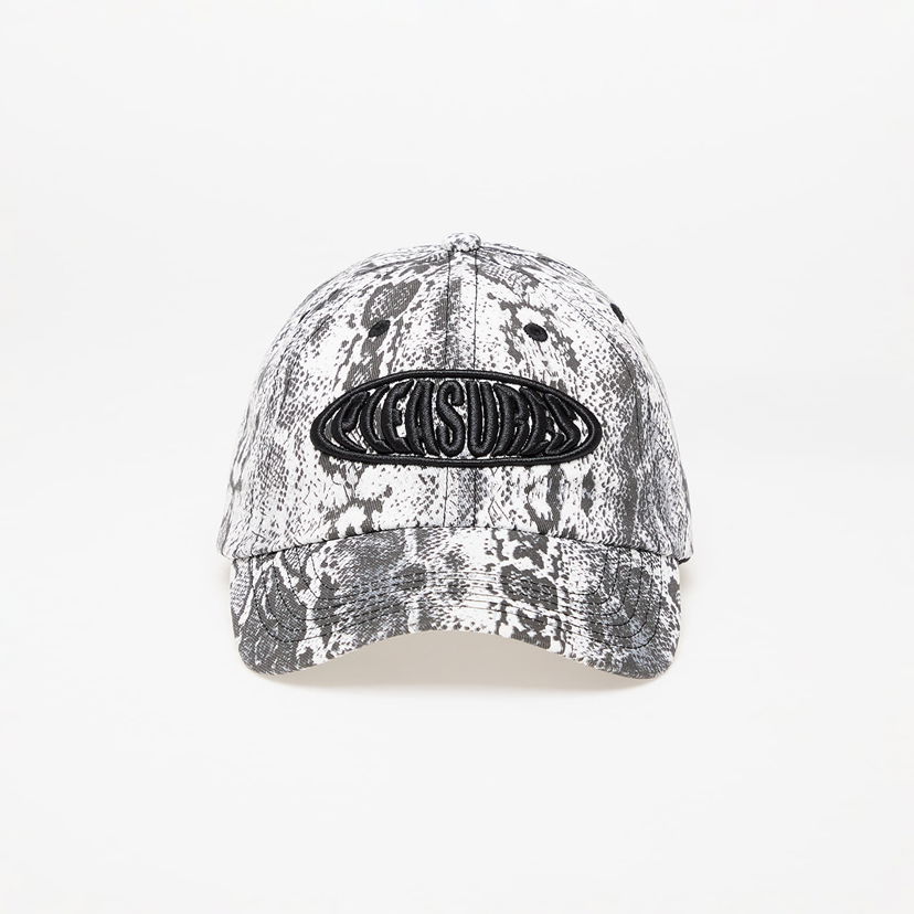 Шапка с козирка Pleasures Bubble Logo Snake Print Baseball Cap Сиво | P24W050 SNAKE