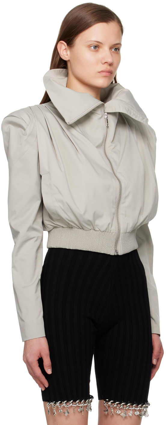 Яке бомбър Han Kjøbenhavn Pleated Bomber Jacket Сиво | W-133742, 1