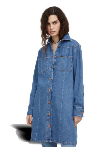 Pокля Wrangler Western Denim Dress Синьо | W24JLLX8E